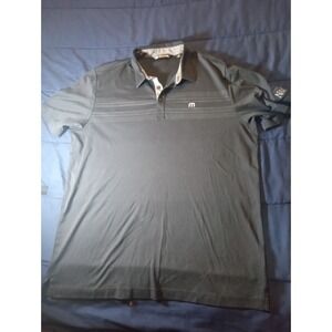 TRAVIS MATHEW Blade Mens Size XL‎ BLADE Black Polo Golf Shirt